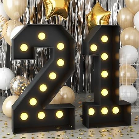 YBQZ Marquee Light Up Letters, 4FT Marquee Letters Large Light Up Letters for Baby Shower Birthda... | Amazon (US)