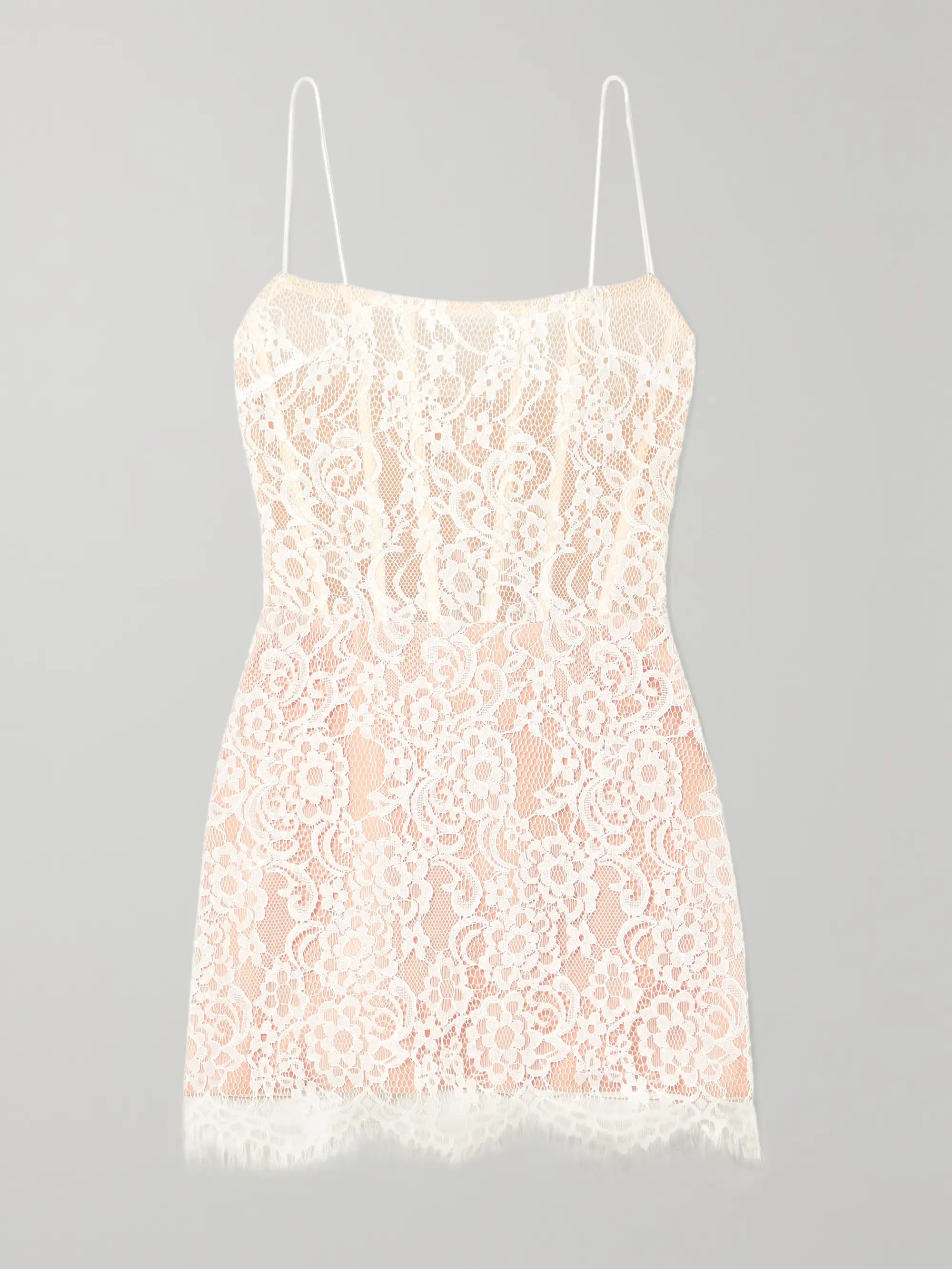 Lace and tulle mini dress | NET-A-PORTER (US)