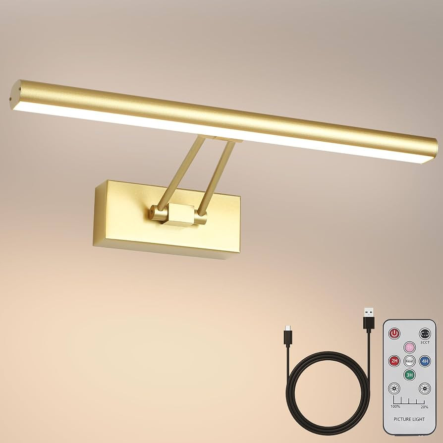 Picture Light, 17.5 inches Art Light, Picture Light Battery Operated,3CCT Picture Lights for Wall... | Amazon (US)