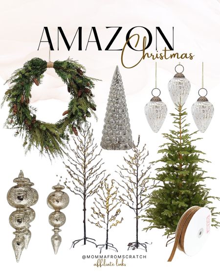 New Christmas arrivals from amazon Christmas decor. Mercury glass trees, mercury glass ornaments, Christmas ornaments, Christmas wreath, Christmas trees, velvet ribbon 

#LTKSeasonal #LTKHoliday #LTKhome