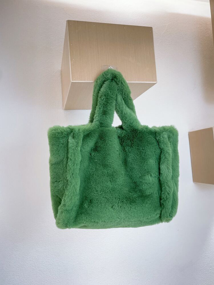 Fluffy Large Capacity Satchel Bag | SHEIN