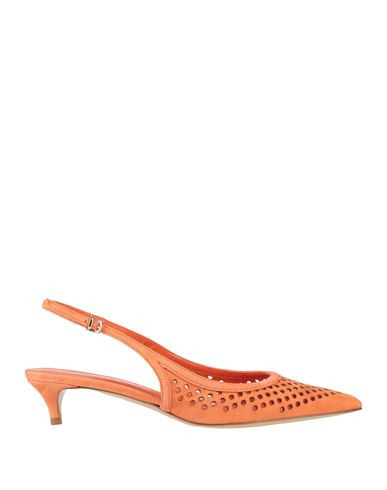 Ncub Woman Pumps Orange Size 6 Leather | YOOX (US)