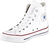 Converse Chuck Taylor All Star Leather High Top Sneaker, white, 7 Women/5 Men | Amazon (US)