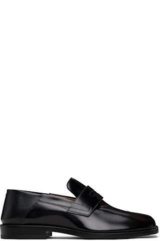Black Tabi Babouche Loafers | SSENSE