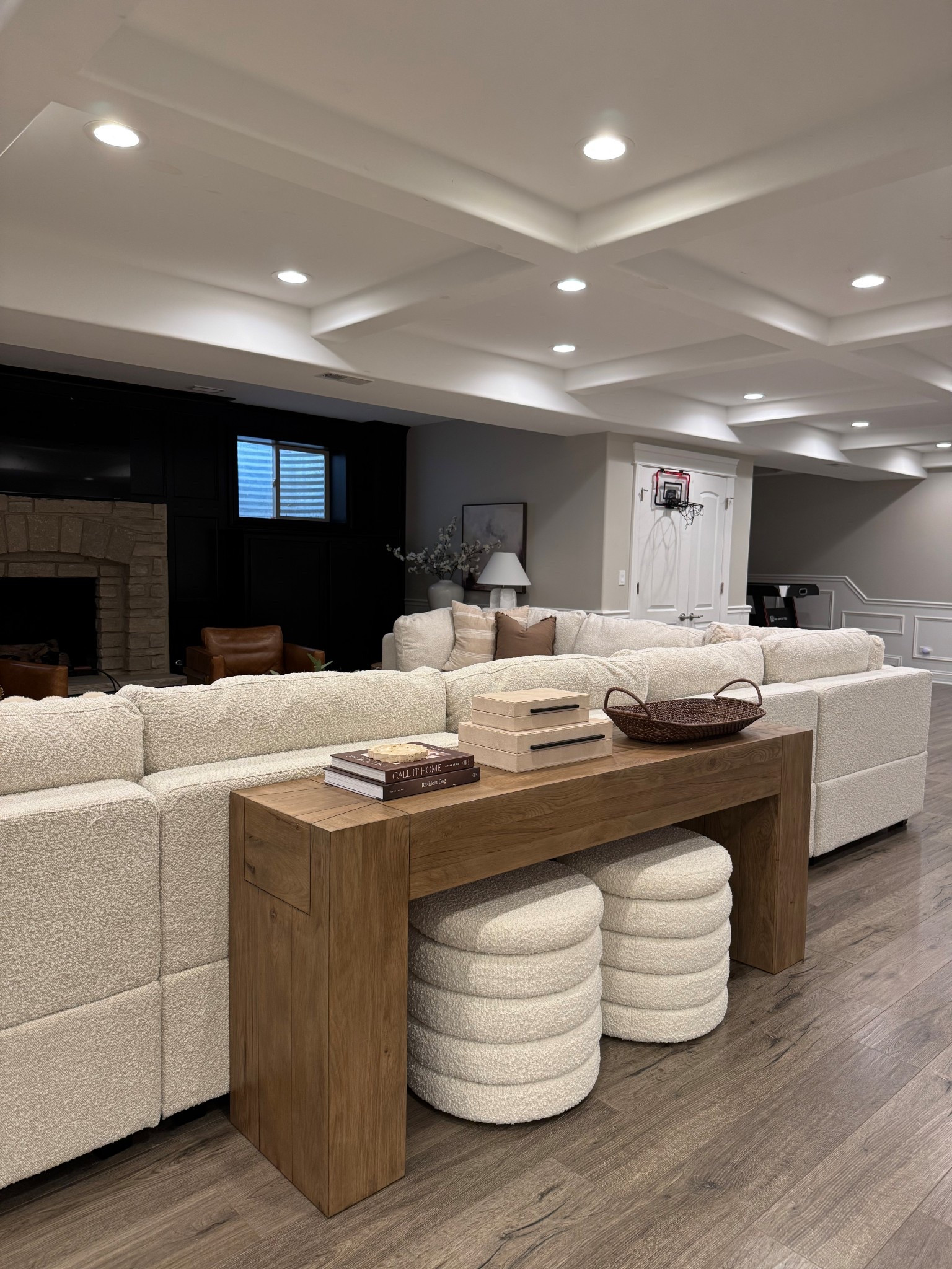 Console table styling inspo in our basement! 

#LTKHome #LTKStyleTip #LTKSaleAlert