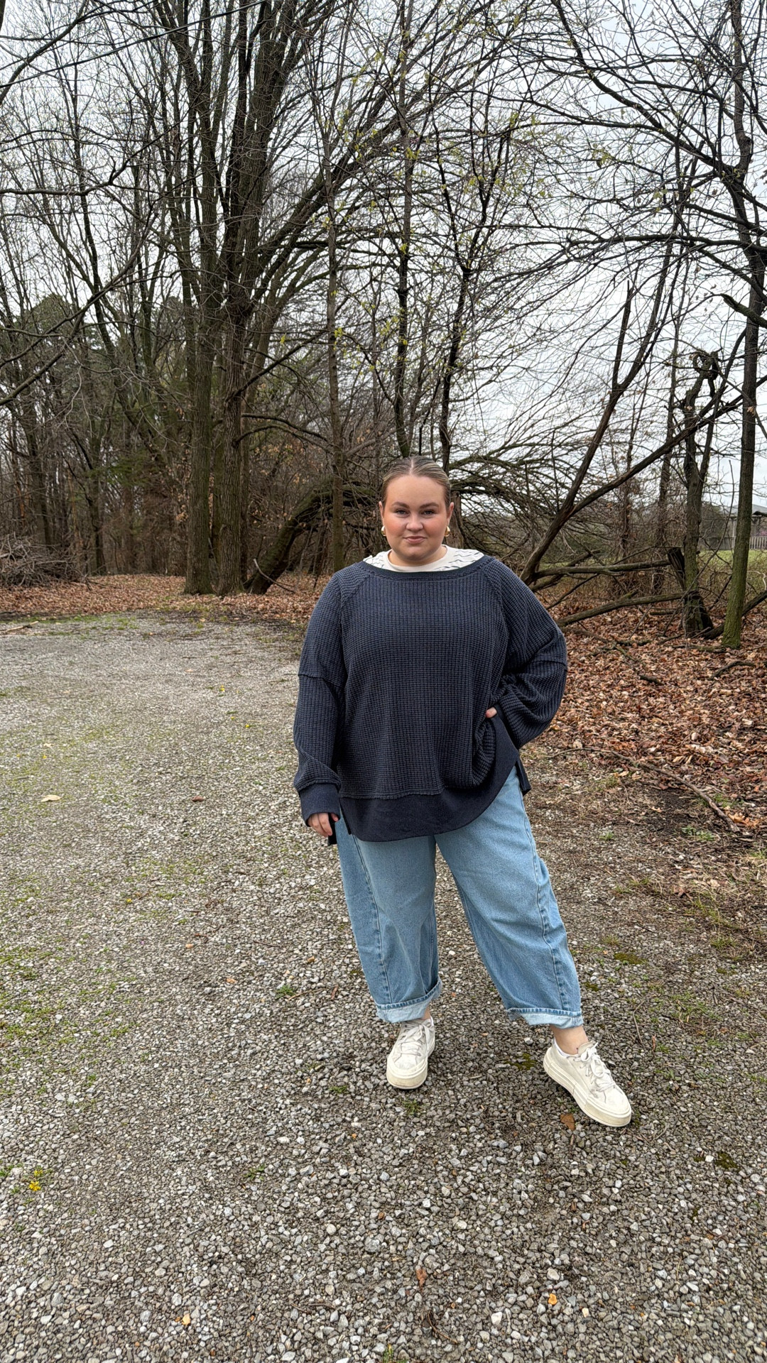 Cloudy rainy day outfit of the day for spring ✨ 

#LTKMidsize #LTKootd