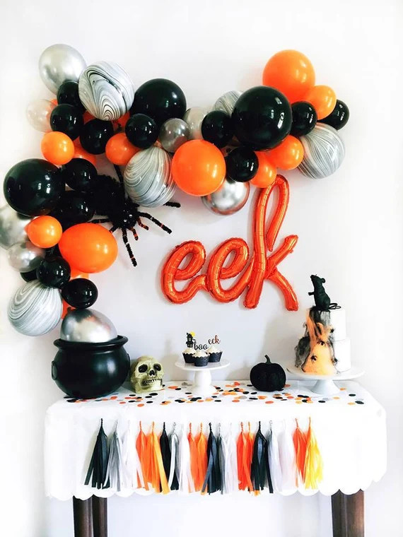 Halloween Balloon Garland Kit - Halloween Party Decor - Halloween Balloons - DIY Balloon Garland ... | Etsy (US)