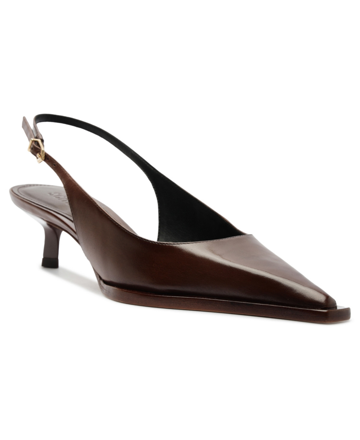 Schutz Women's Daria Pointed Toe Slingback Pumps - Root Brown | Macy's
