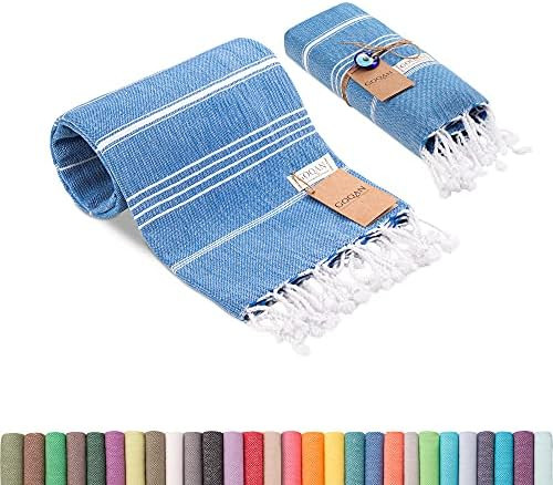 Realgrandbazaar Lucky Turkish Towels Beach Towels %100 Cotton - Pre Washed, No-Shrink, Quick Dry,... | Amazon (US)