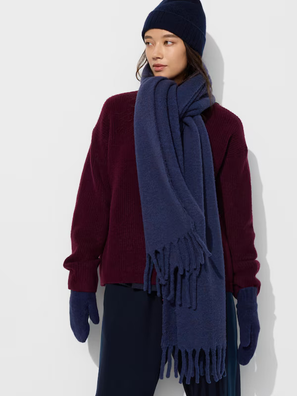 Soufflé Yarn Chunky Stole | UNIQLO (UK)