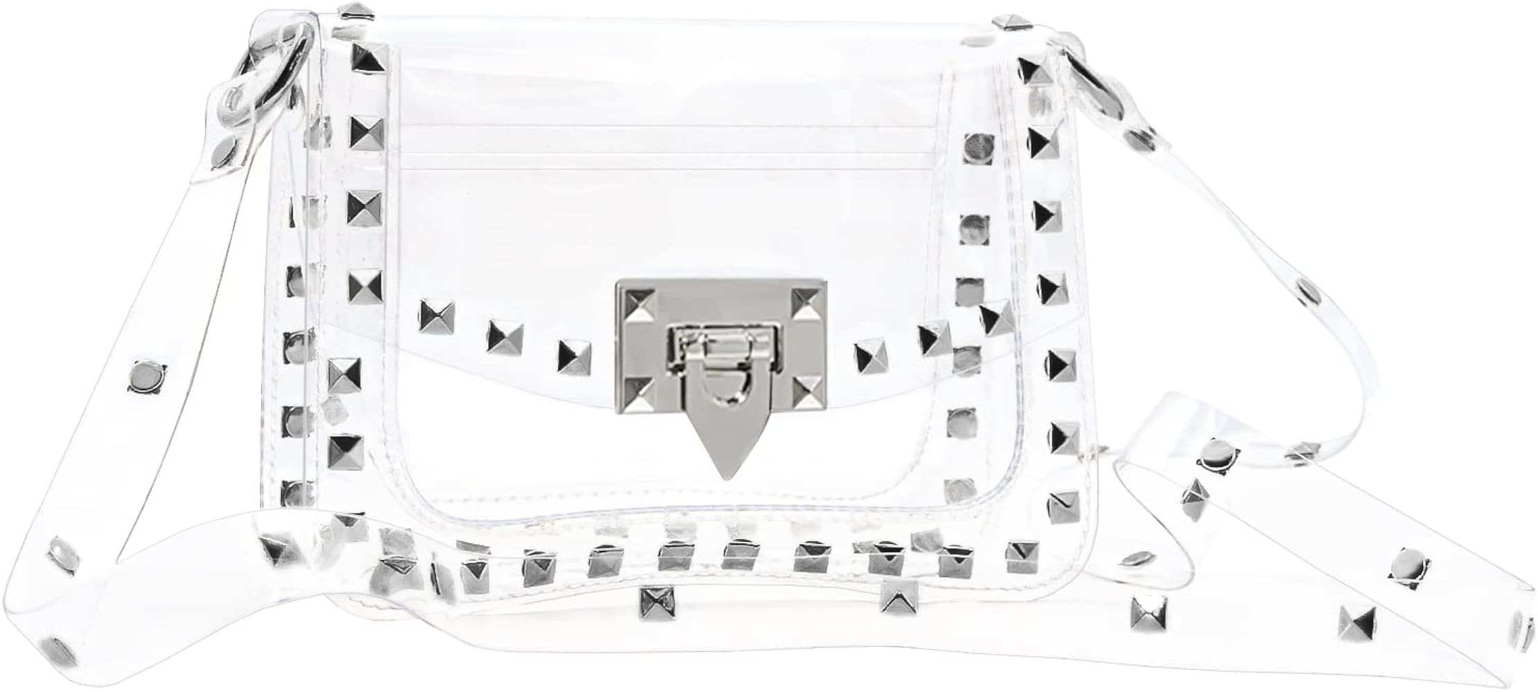 NEW RUICHENG Clear Purse for Women, Clear Crossbody Bag, Bag Stadium Approved | Amazon (US)