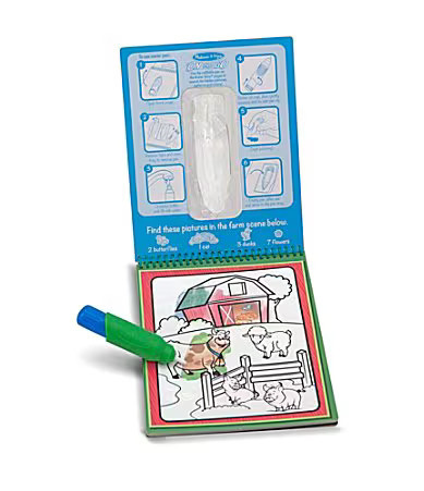 Melissa Doug Water Wow Animals Coloring Book | Dillard's