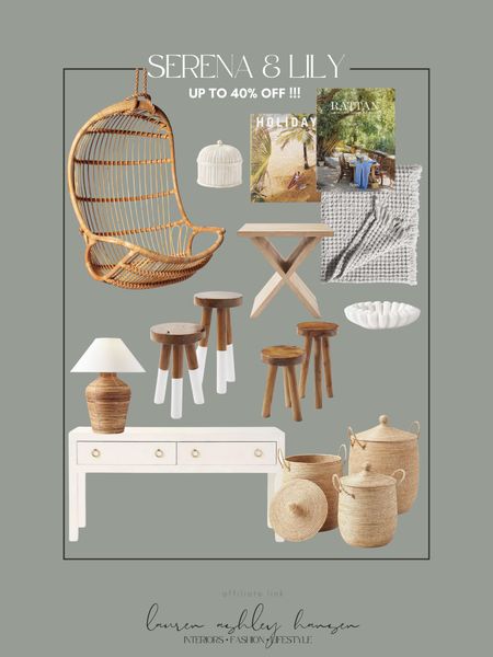 So many good home pieces on sale at Serena & Lily. I love their coastal chic vibe 🤗 my favorites are the dipped stools and baskets 😍 

#LTKhome #LTKsalealert #LTKGiftGuide