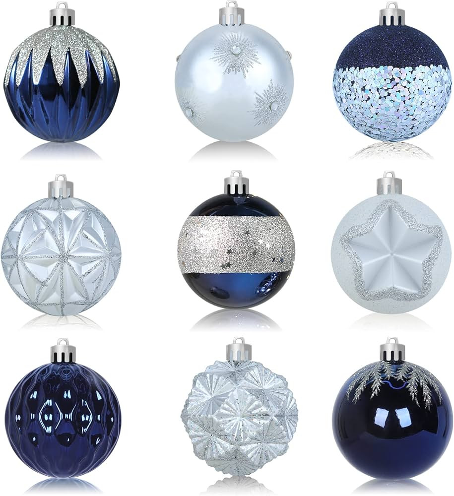 AMS 18ct 80mm Christmas Ball Shatterproof Large Hanging Ball Ornaments in a Gift Box Ideal for Xm... | Amazon (US)