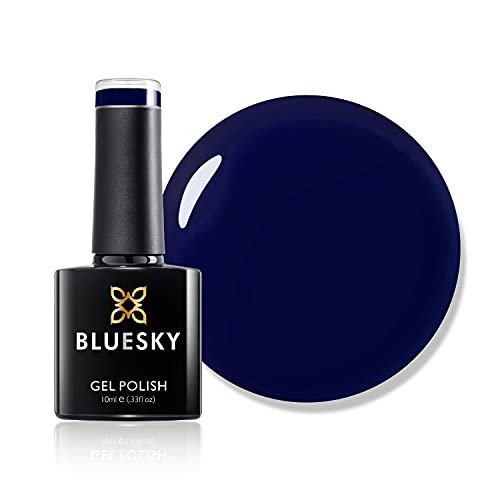 Bluesky Gel Nail Polish, Dancing Queen, Navy, Dark Blue, Long Lasting, Chip Resistant, 10 ml (Requires Drying Under UV LED Lamp) | Amazon (UK)
