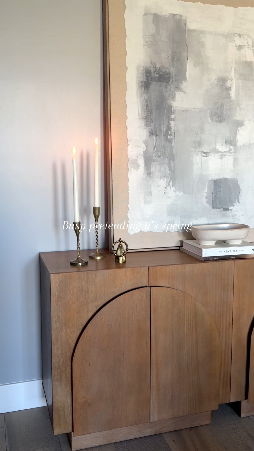 Ready for spring💐  The perfect sideboard for a hallway or entryway & it's from Amazon!

#LTKHome #LTKFindsUnder100