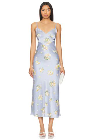 Bardot Malinda Slip Dress in Baby Blue Floral from Revolve.com | Revolve Clothing (Global)