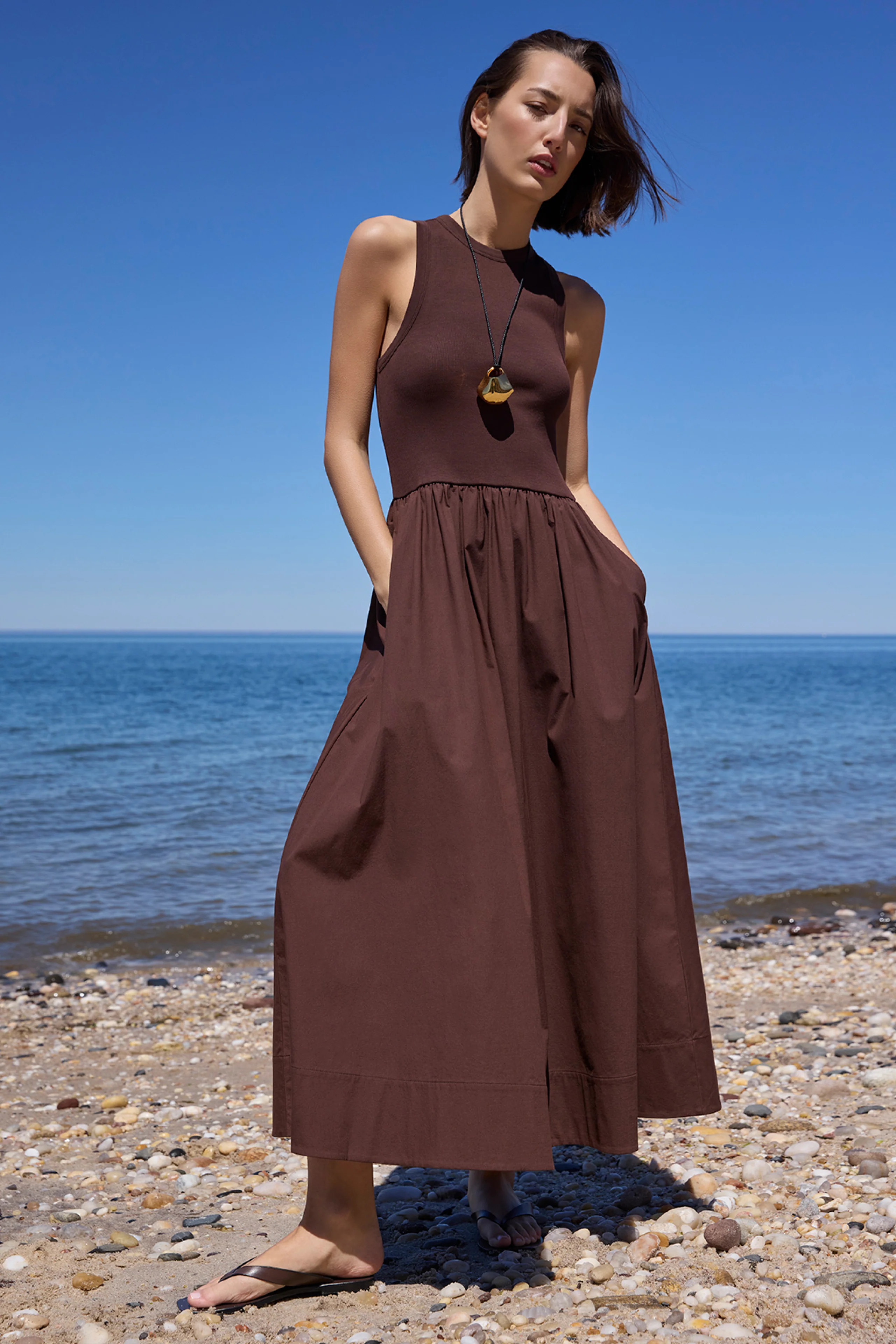 The RSVP Dress in Chocolate | Sold Out NYC