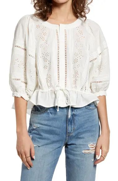 Eyelet Crop Top | Nordstrom