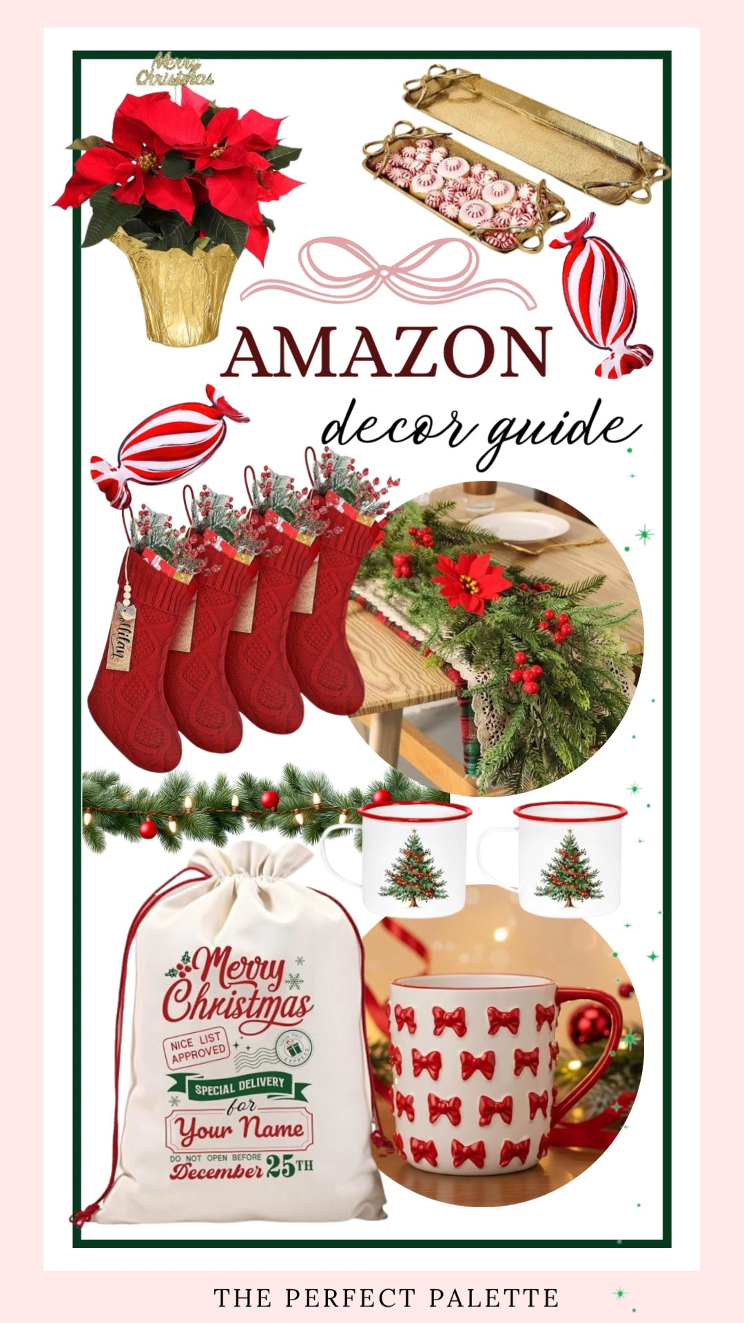 Amazon Christmas Decor

Classic red decor, poinsettia garlands, and the cutest knit stockings and candy cane accents. 

Amazon
Red Christmas decor 
Christmas table
Amazon home
Christmas decor
Christmas tablescape 
Holiday tablescape  

Christmas place setting 
Holiday place setting 
Place setting 

Christmas party
Christmas centerpiece  
Santa present bag 

Holiday centerpiece. holiday party. holiday table. 

#LTKSaleAlert #LTKHome #LTKHoliday #LTKFindsUnder100 #LTKGiftGuide #LTKSeasonal #LTKFindsUnder50