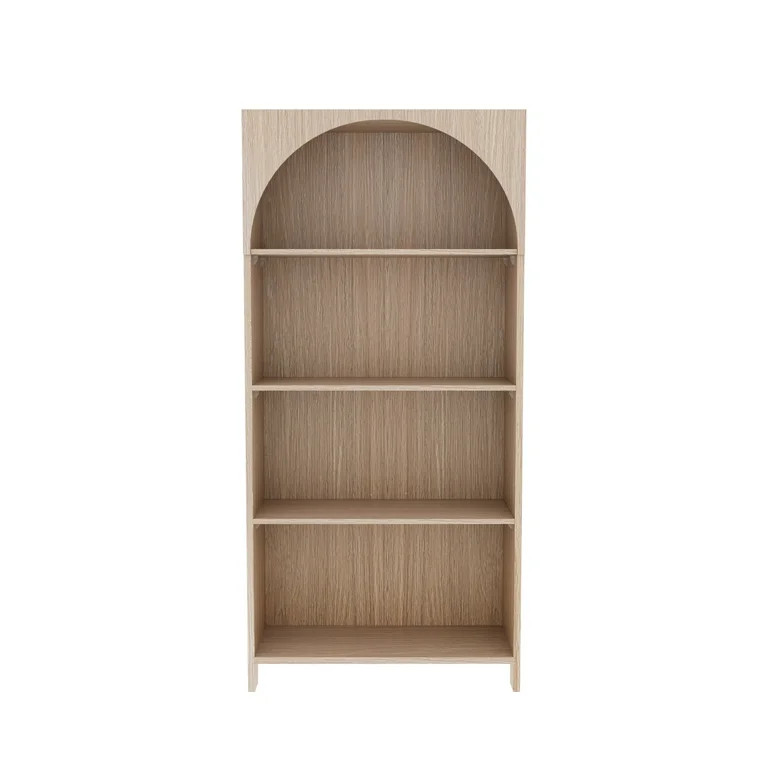 House of Happy Arched Bookshelf, Natural | Walmart (US)