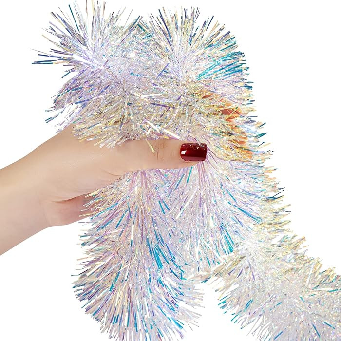 Tinsel Garland Christmas Ornaments – Premium Polar Light Film Garlands for Decoration – Multi... | Amazon (US)