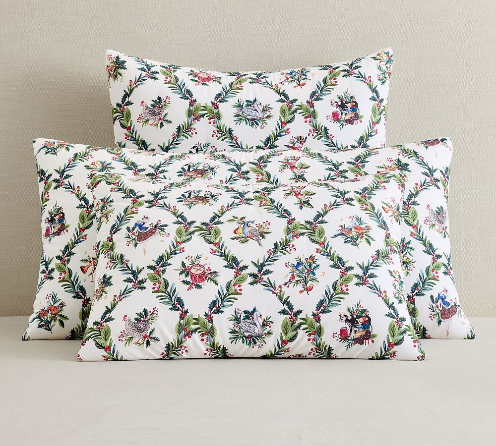12 Days of Christmas Comforter Shams | Pottery Barn (US)