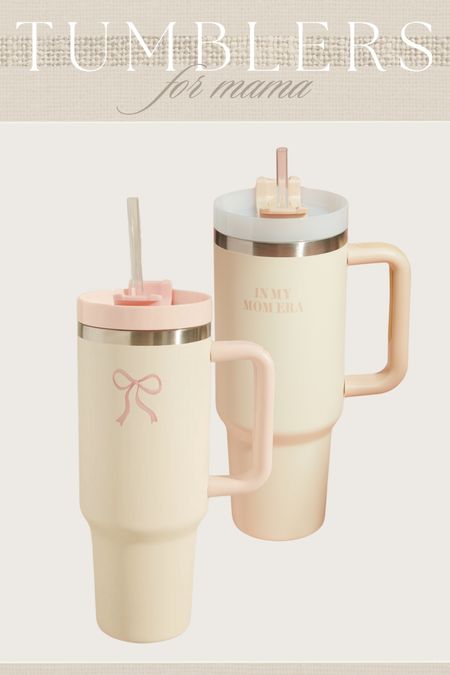 How cute are these tumblers for mom? ✨🤍 #mothersdaygiftidea #mothersdaygift #mothersday #mama #mom #stanley #tumbler #momera 

#LTKfindsunder50 #LTKGiftGuide #LTKhome