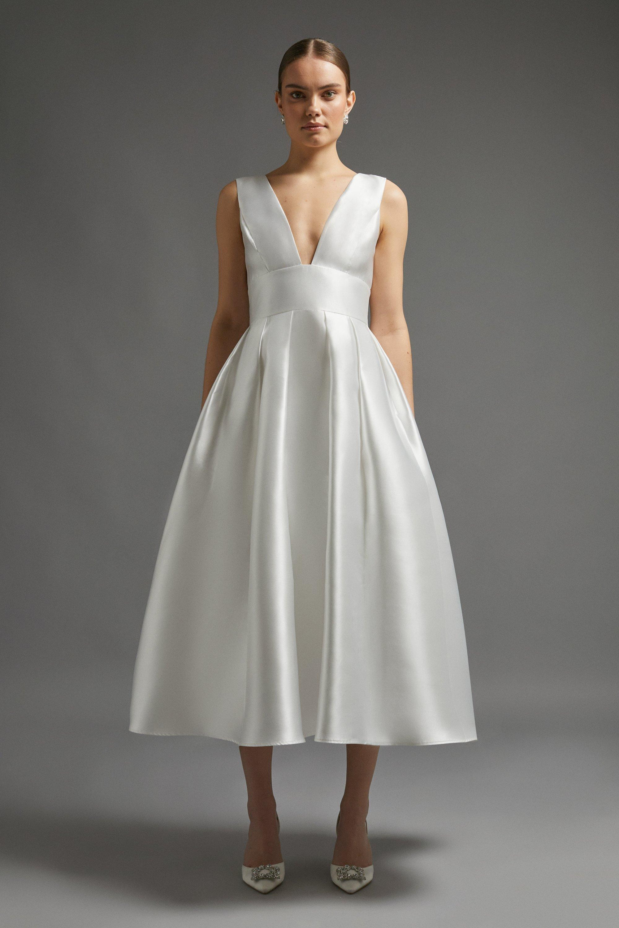 Structured Deep V Full Midi Dress | Coast UK & IE