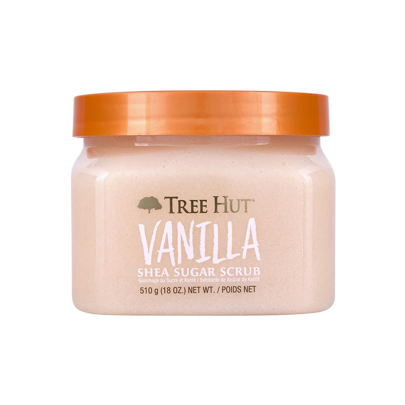 Tree Hut Vanilla Shea Sugar Exfoliating & Hydrating Body Scrub, 18 oz | Amazon (US)