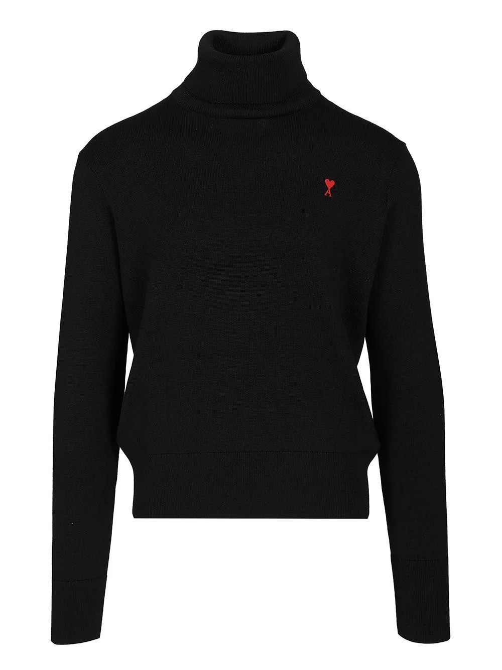 AMI Paris Ami De Coeur Turtleneck Jumper | Cettire Global