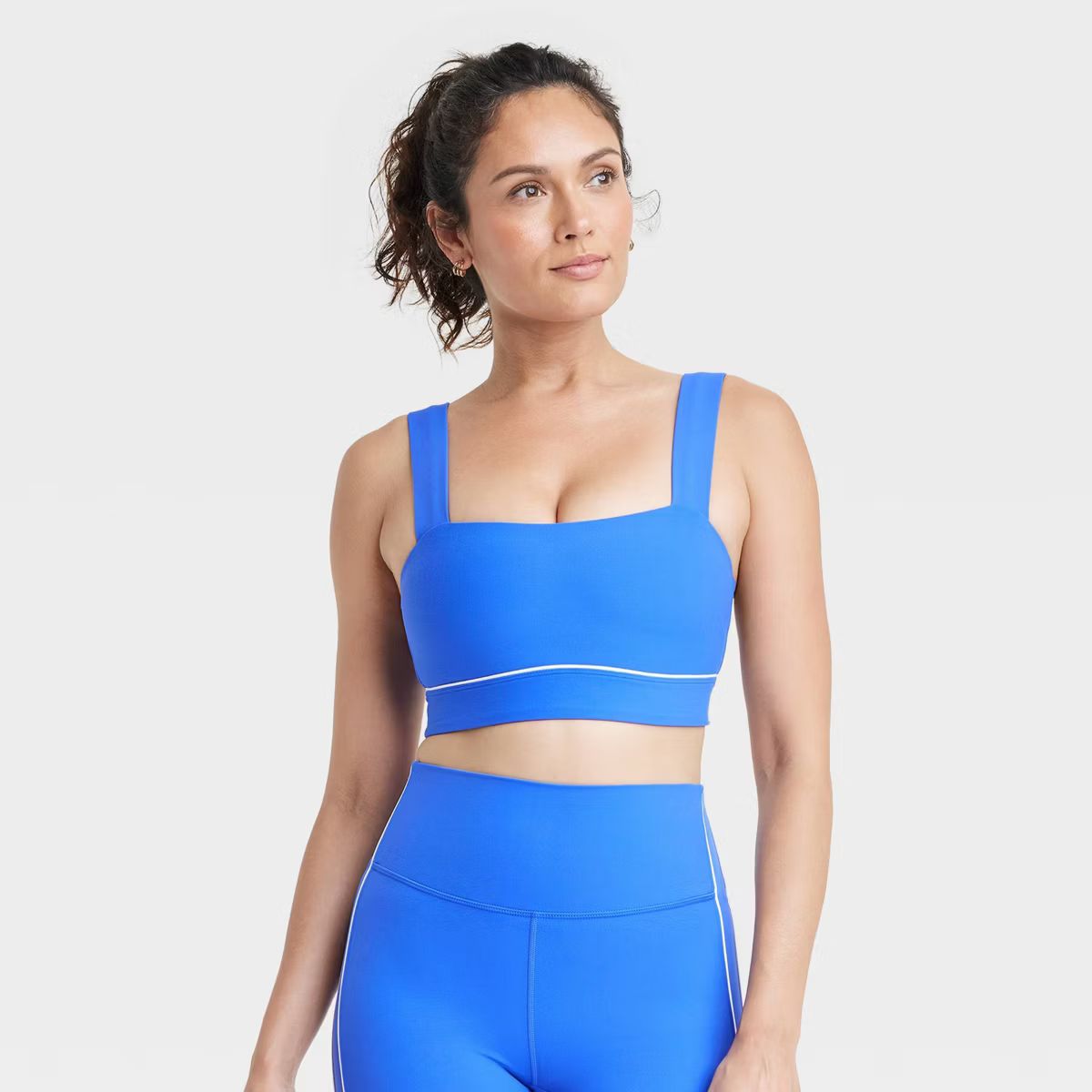 Women's Everyday Soft Light Support Piped Sports Bra - All In Motion™ | Target