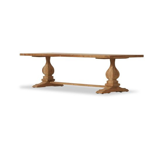 Wilder Reclaimed Teak Rectangular Outdoor Dining Table (111") | Pottery Barn (US)