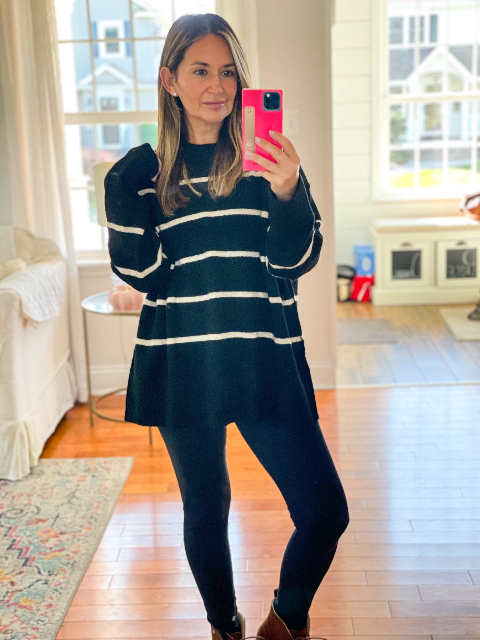 Hello November!
I’m so enjoying this cooler weather. It feels so refreshing, and this sweater is unreal. Perfect for this weather. It is super cozy and lightweight. 
It has an oversized fit.. I’m wearing a small. 
It’s on sale for under $50, and almost gone! Hurry & shop for yourself or as a gift before sale ends or sells out. Comes in more colors. 

#LTKstyletip #LTKGiftGuide #LTKHoliday
