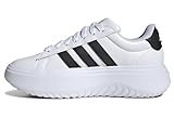 adidas Women's Grand Court Platform Sneaker, White/Black/Black, 10.5 | Amazon (US)