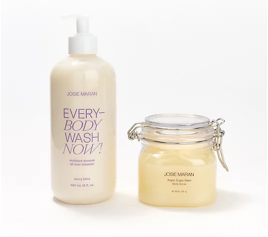 Josie Maran Sugar, Suds, & Everything Nice Cleansing Body Set w/ Gift Box | QVC