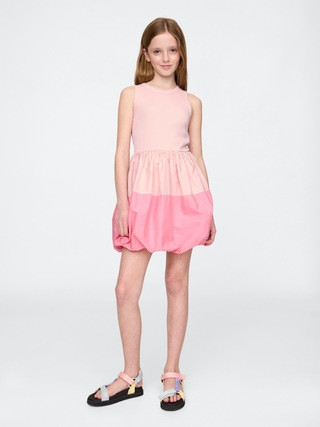 Kids Mixed Media Bubble Dress | Gap (US)