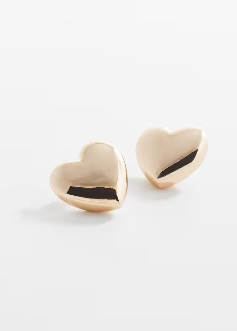 Heart-shape earrings -  Women | Mango USA | MANGO (US)