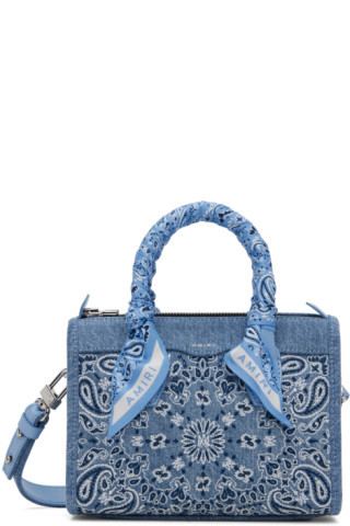 Blue Micro Triangle Denim Bag | SSENSE