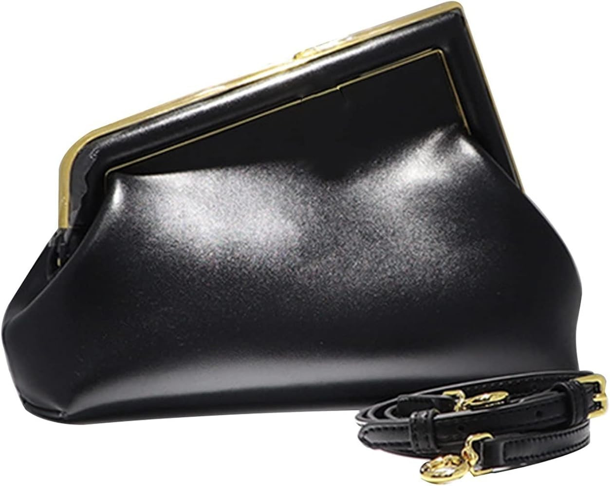 Women Clutch Purse Crossbody Bags,PU Leather Shoulder Bag with Metal Clasp Closure | Amazon (US)