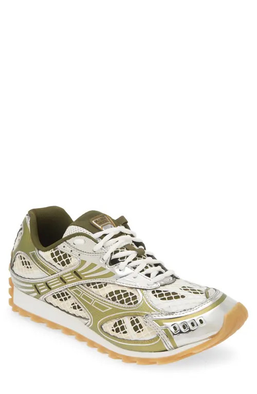 Bottega Veneta Orbit Low Top Sneaker in Mud/White at Nordstrom, Size 8Us | Nordstrom