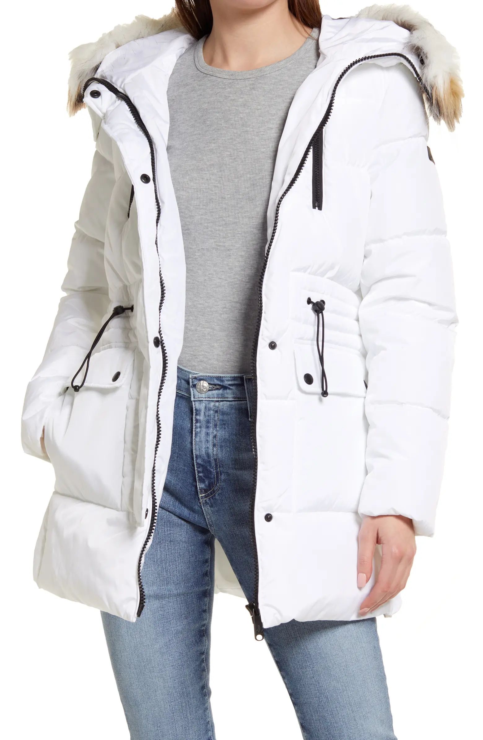 Water Repellent Parka with Removable Faux Fur Trim | Nordstrom