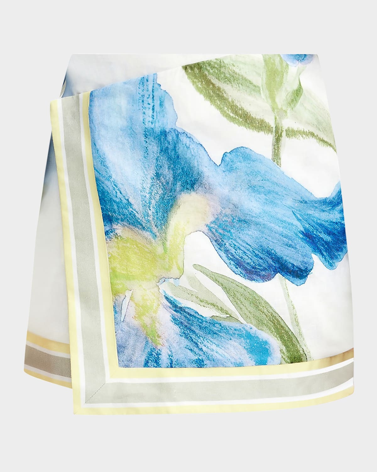 Tess Floral Wrap Skirt | Neiman Marcus