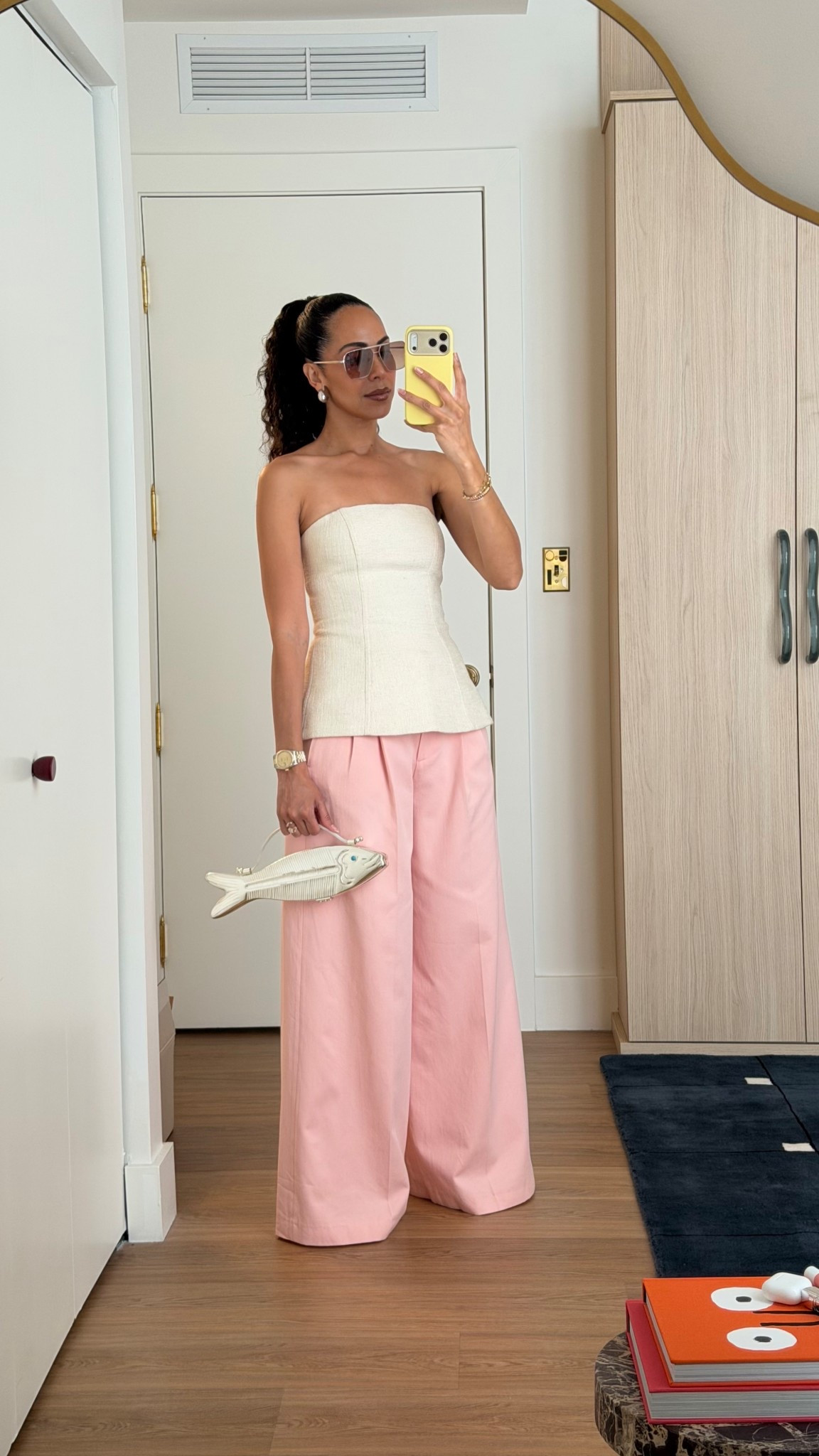 pink pants linked here! the top is old 🥹