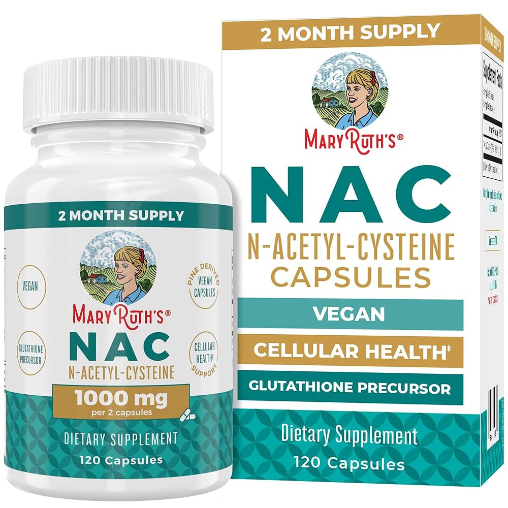 MaryRuth's NAC Supplement N-Acetyl Cysteine | 2 Month Supply | NAC 1000mg per Serving | Vegan Cap... | Amazon (US)