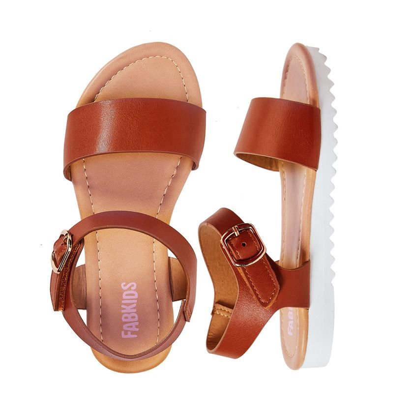 Track-Sole Ankle Strap Sandal | FabKids