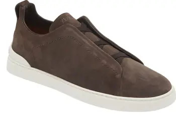 Triple Stitch Suede Slip-On Sneaker (Men) | Nordstrom