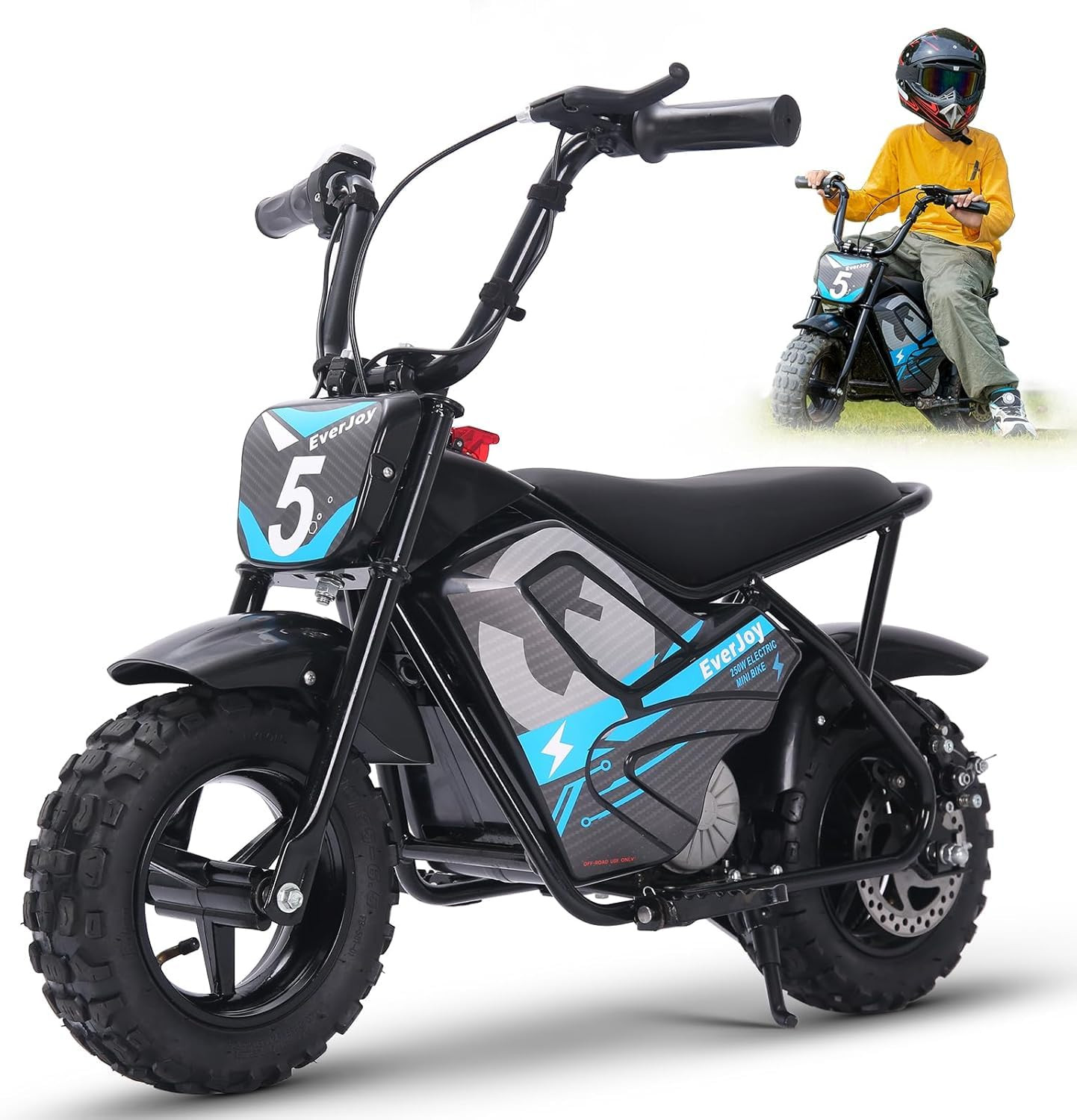 24V Electric Dirt Bike for Kids 250W High Torque Motor, 24V 9AH, 2 Speeds,10/12 MPH, UL 2849 Cert... | Amazon (US)