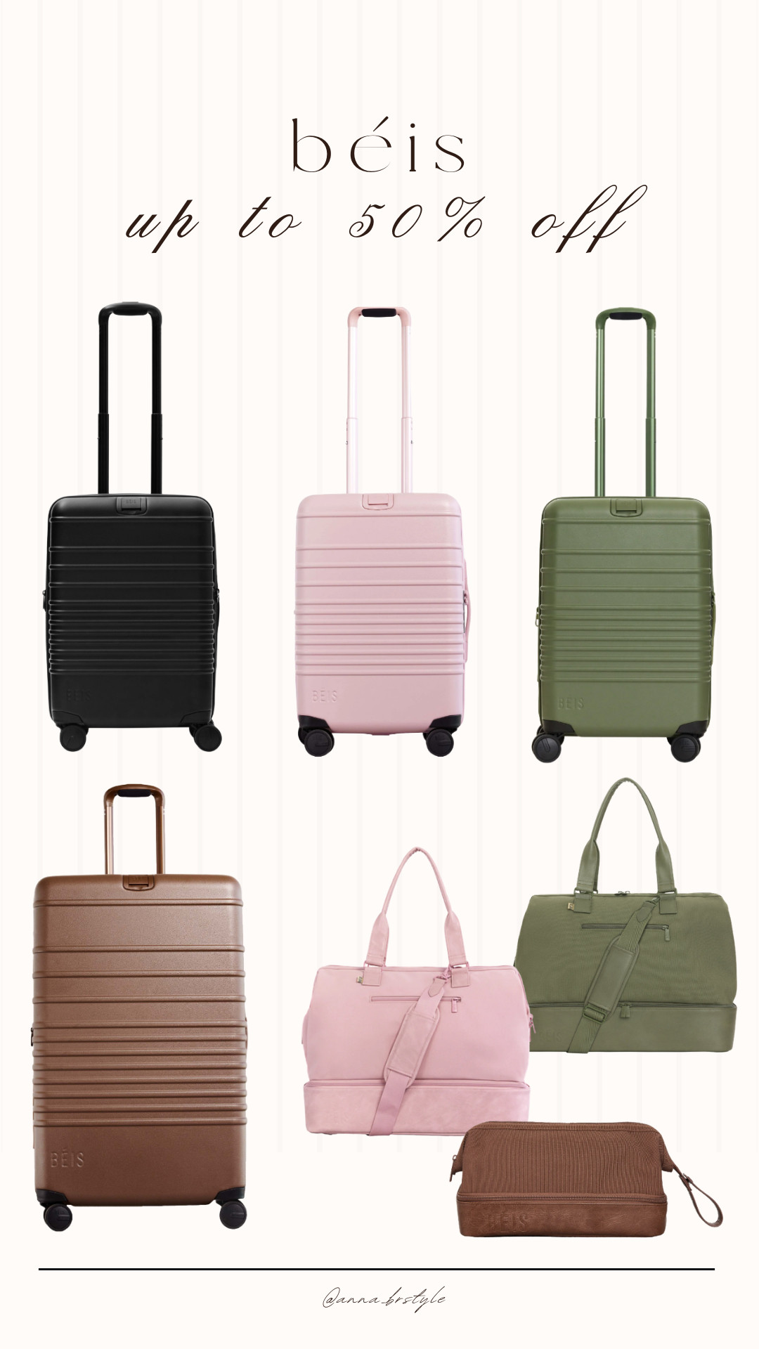 Béis Warehouse Sale up to 50% off.

travell must haves, lugagge set, béis sale, spring break, annabrstyle 

 #LTKTravel