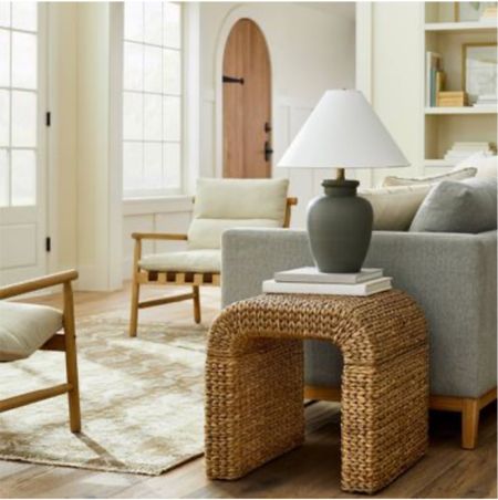 Loving this new woven end table from the new Studio McGee collection at Target!!! HOT and trending modern style for 2023. 

#LTKFind #LTKhome #LTKstyletip